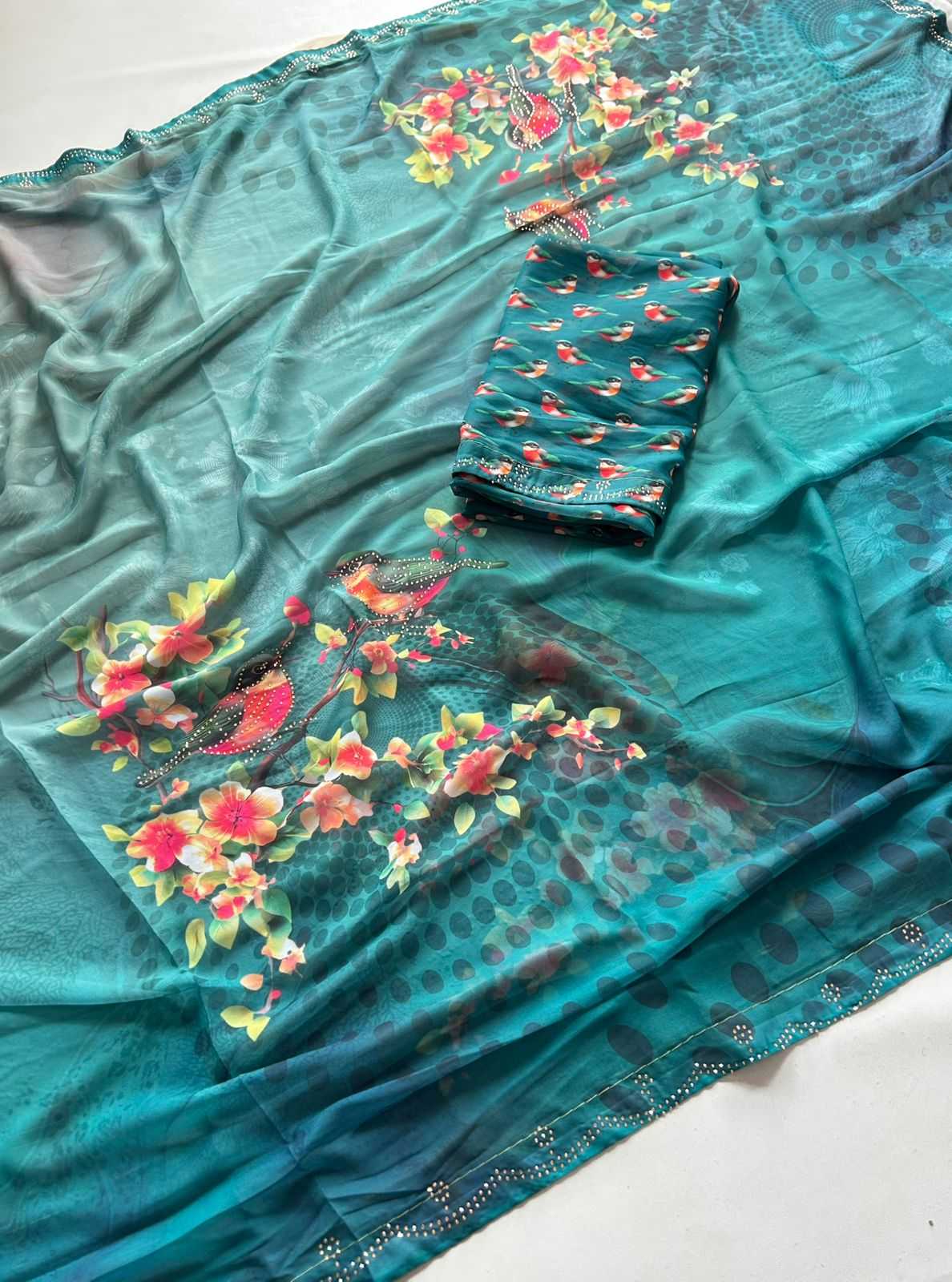 Anagha Georgette Printed Saree