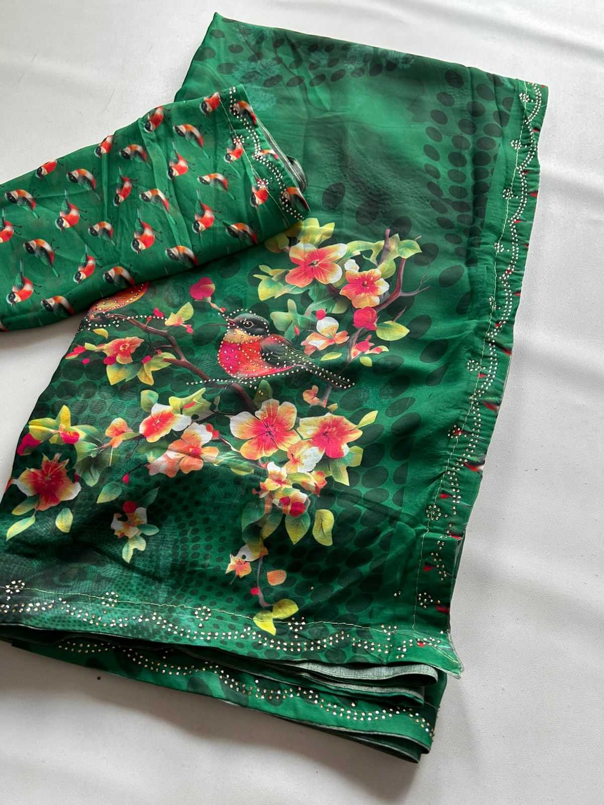 Anagha Georgette Printed Saree