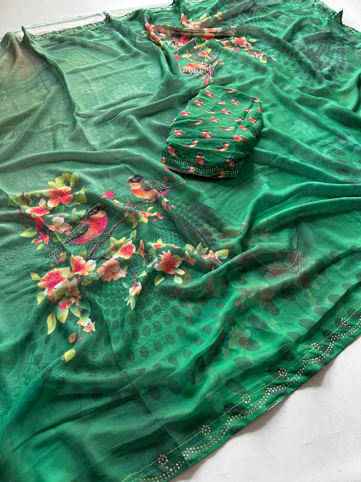 Anagha Georgette Printed Saree