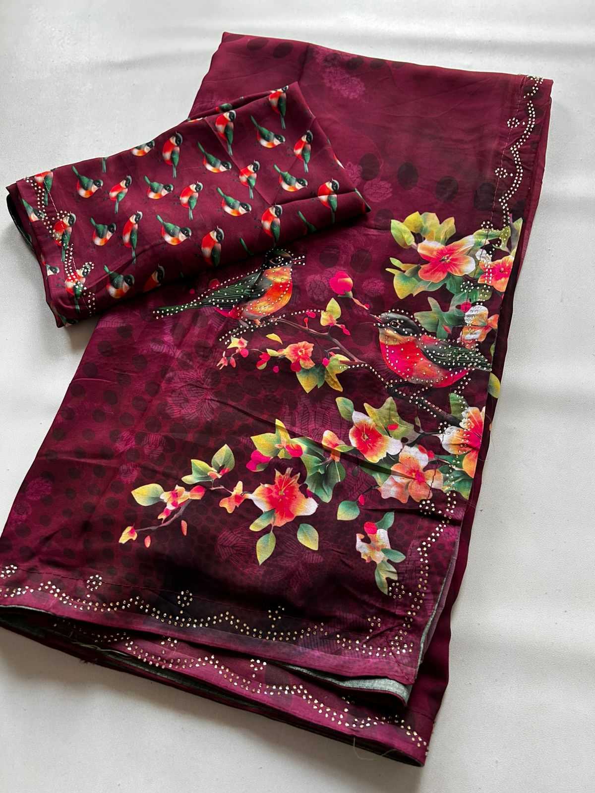 Anagha Georgette Printed Saree