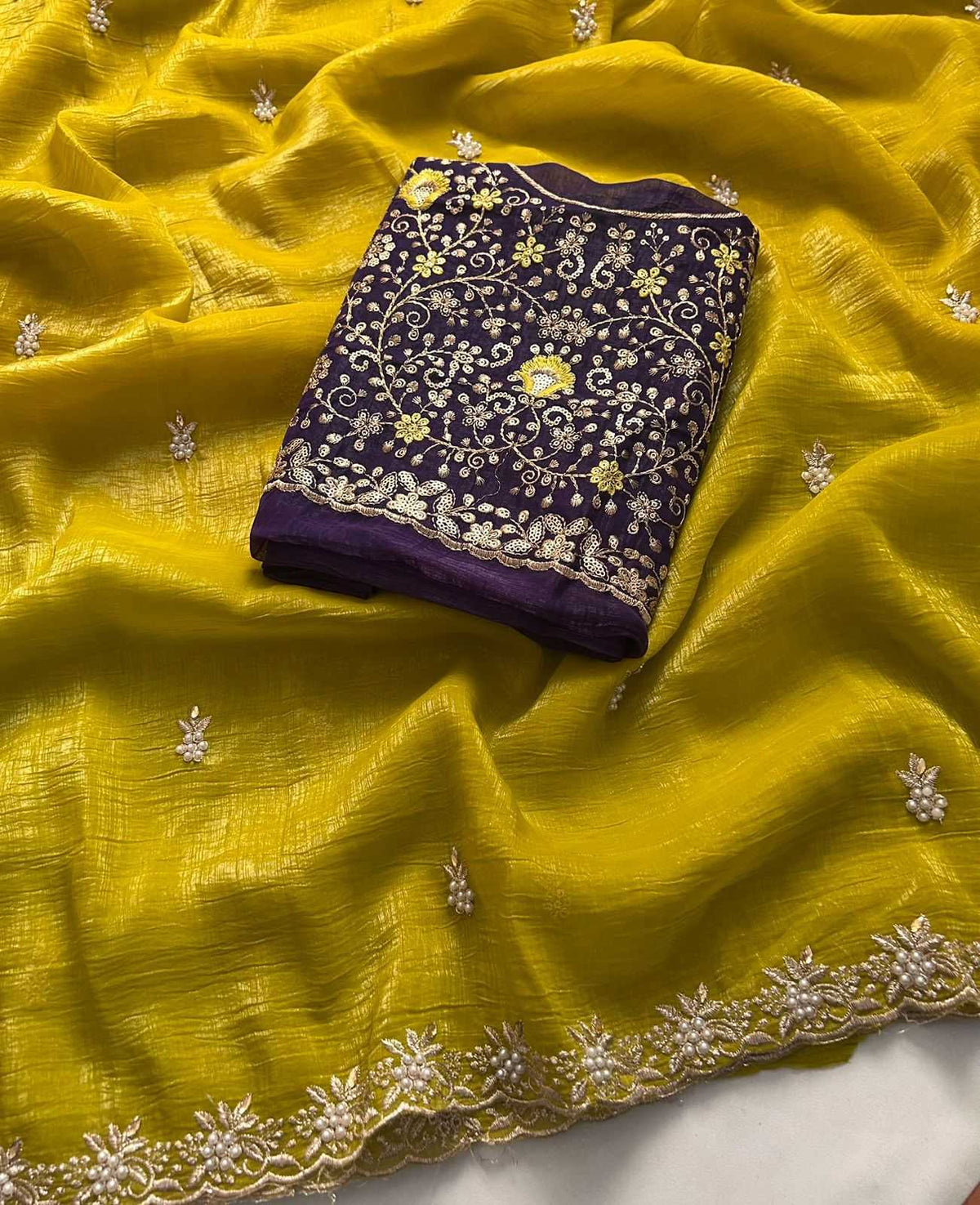Asmi Crush Silk Soft Saree