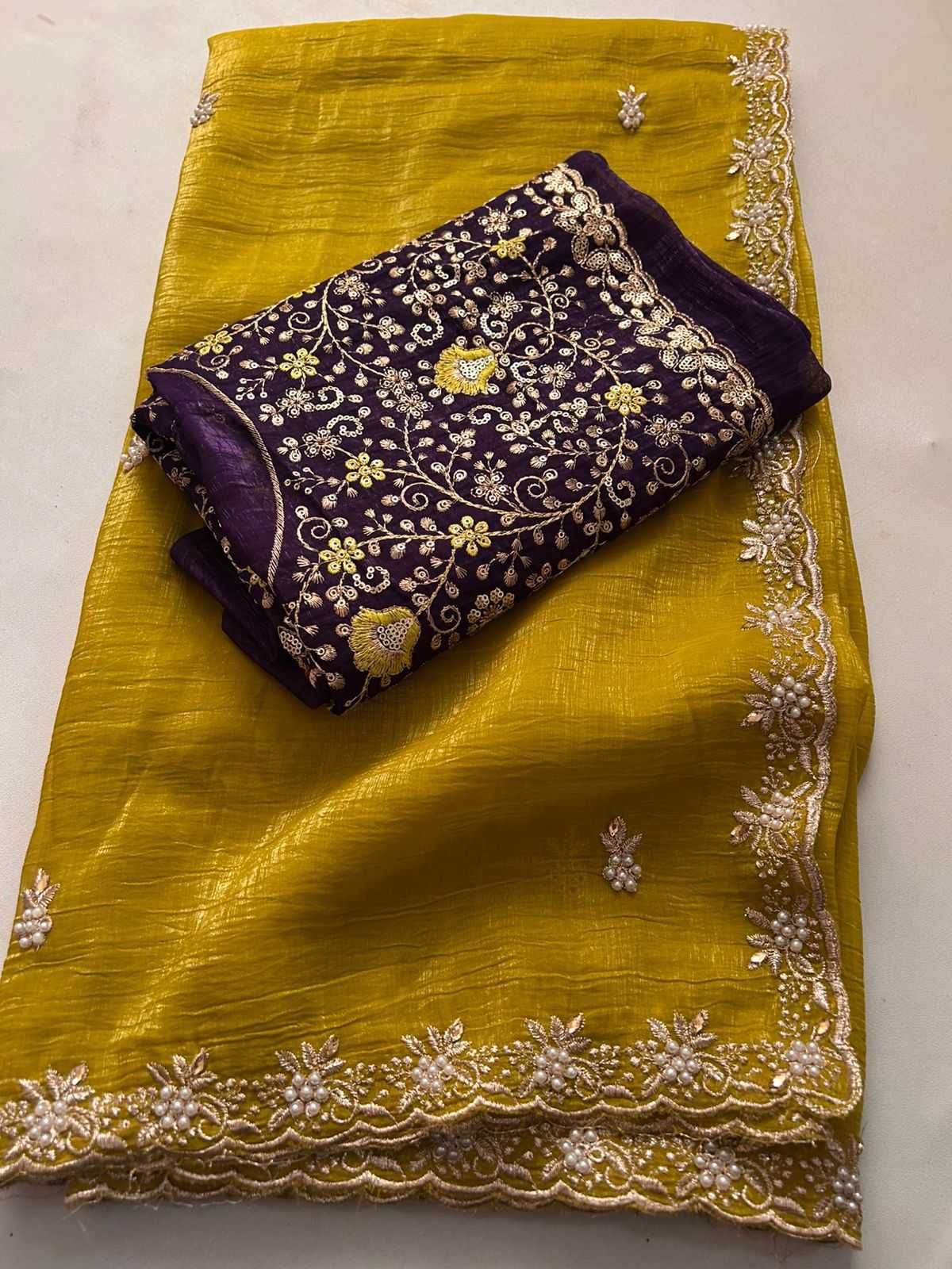 Asmi Crush Silk Soft Saree