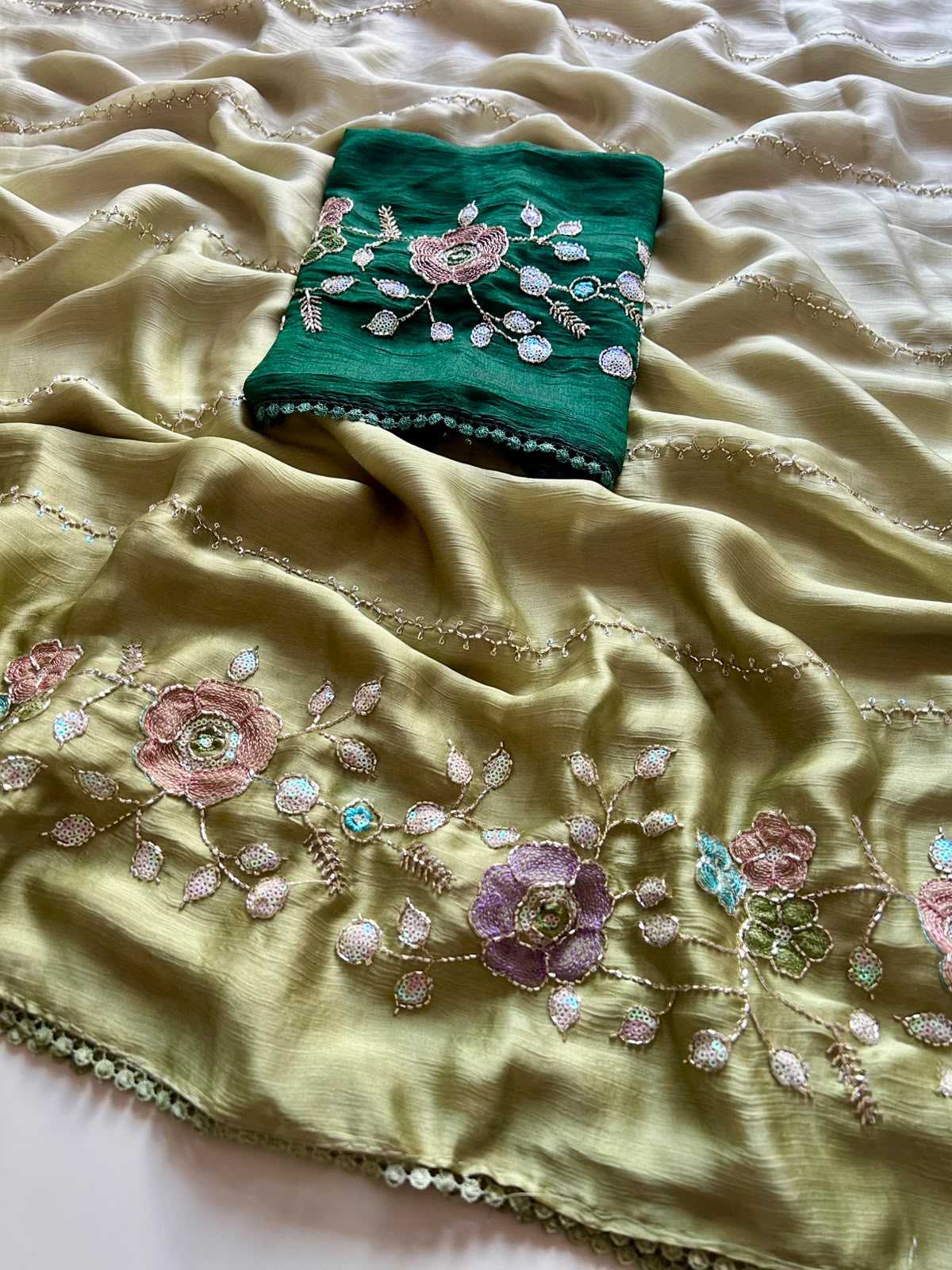 Chiffon Traditional Silk Saree