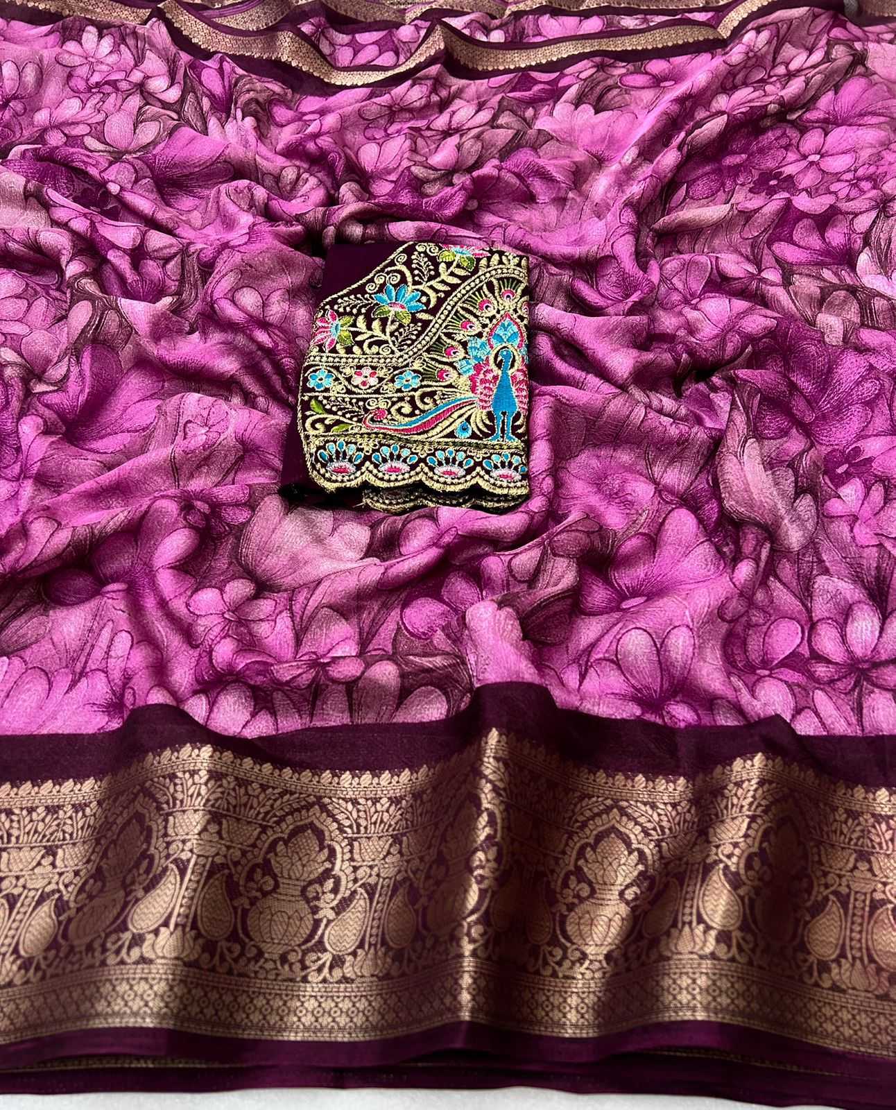 Chiffon Printed Saree