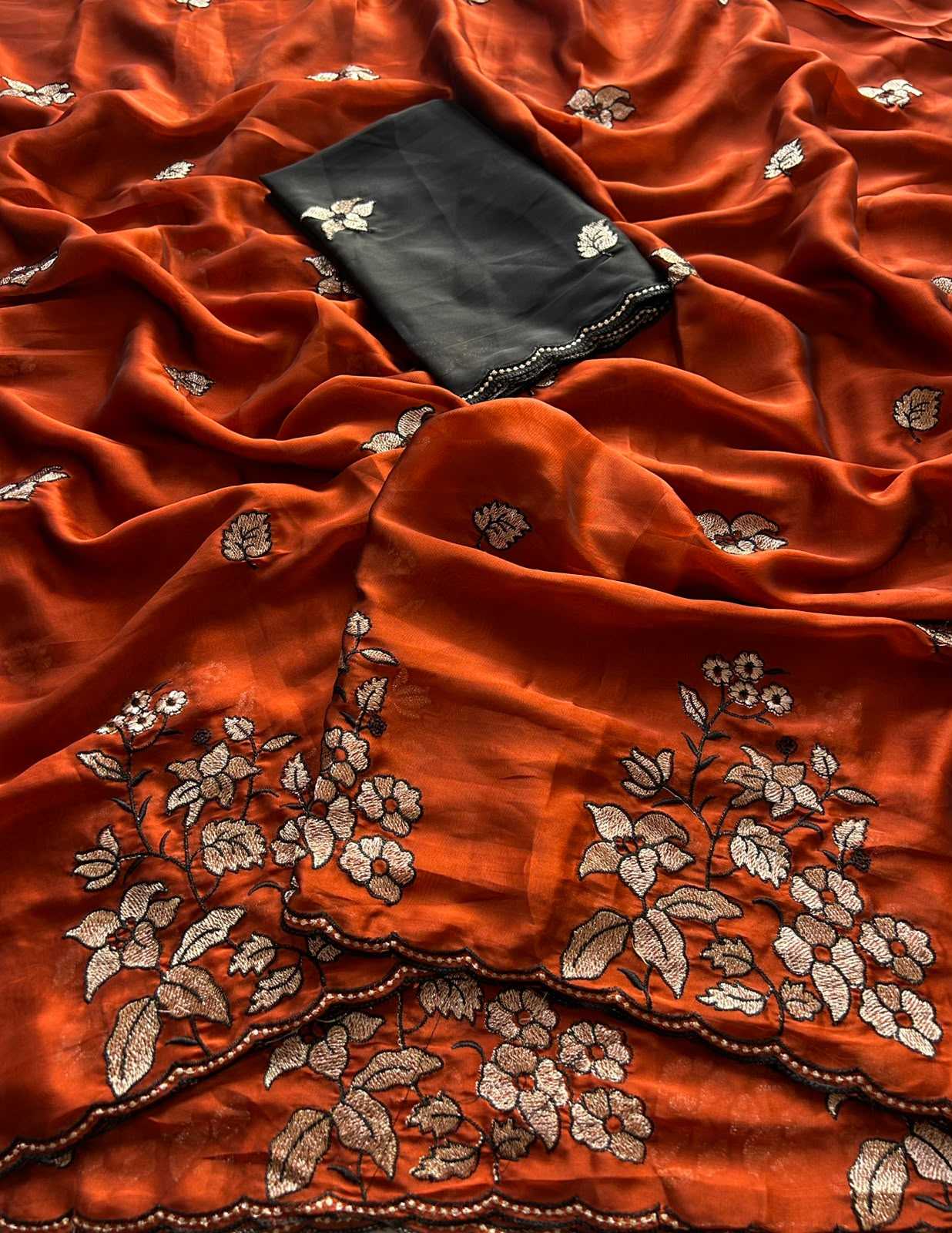 Soft Cursh Designer Saree