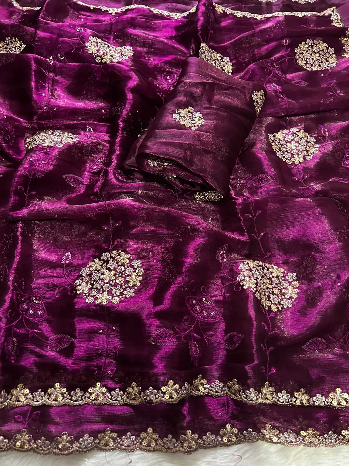 Satin Party Wear Saree