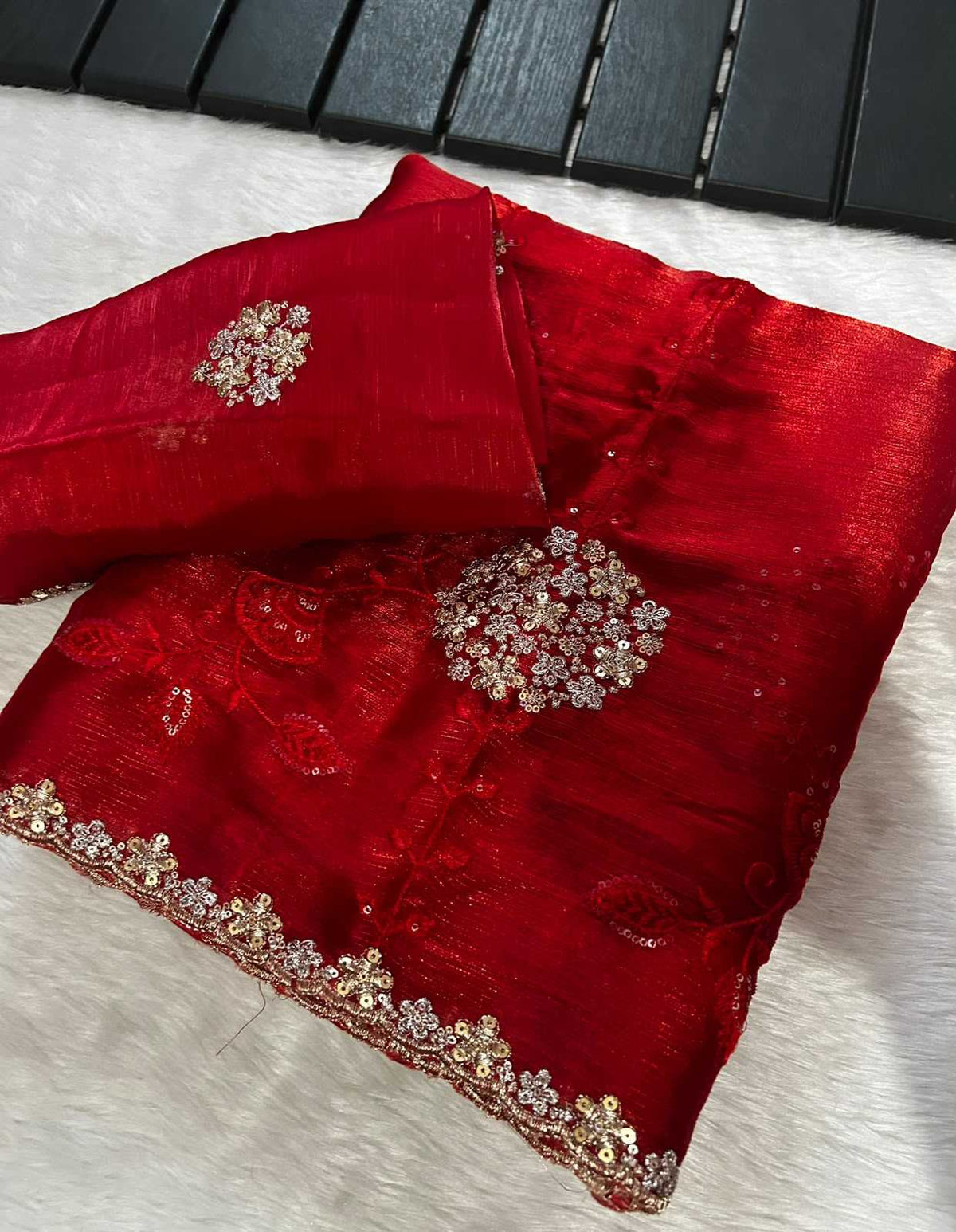 Satin Party Wear Saree