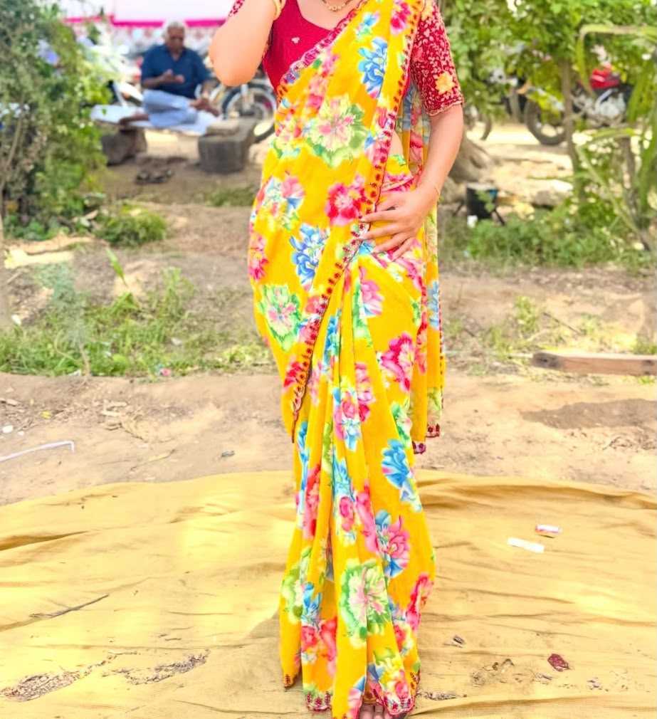 Georgette Printed Saree