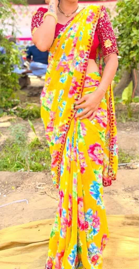 Georgette Printed Saree