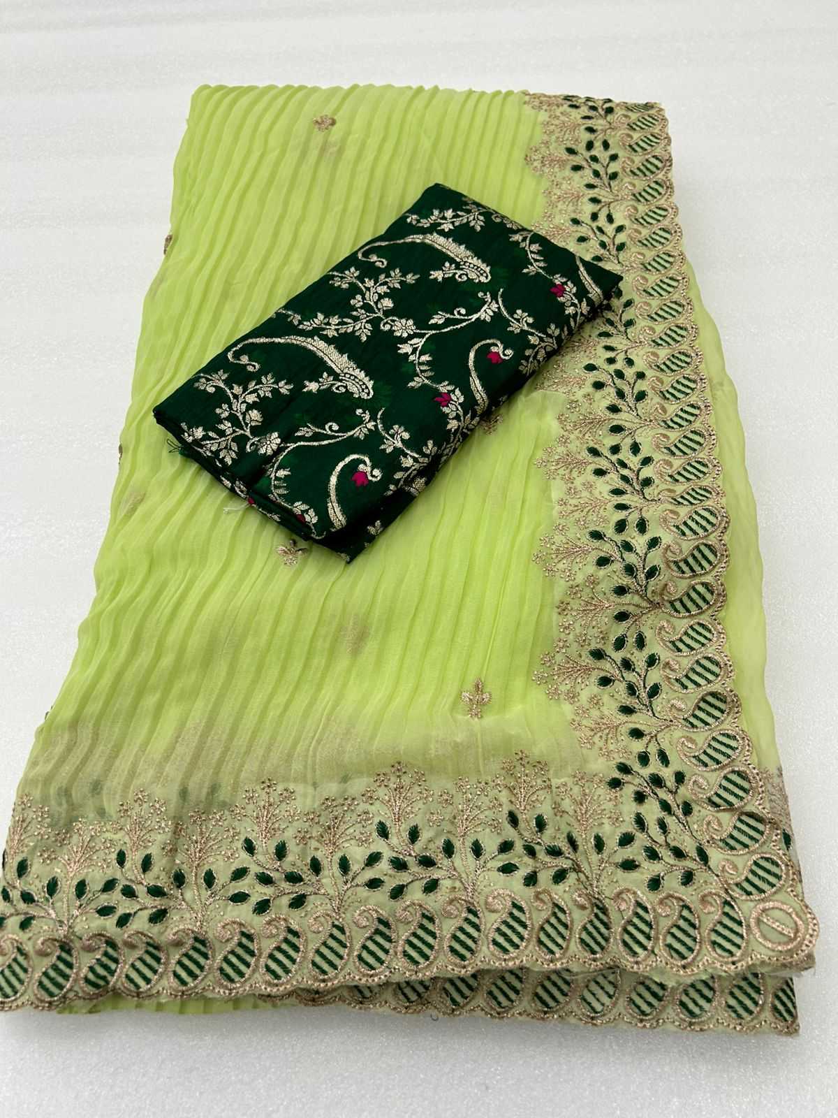 Faux Georgette Party Wear Saree