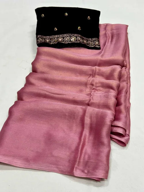 Ishti Pure Chiffon Designer Saree