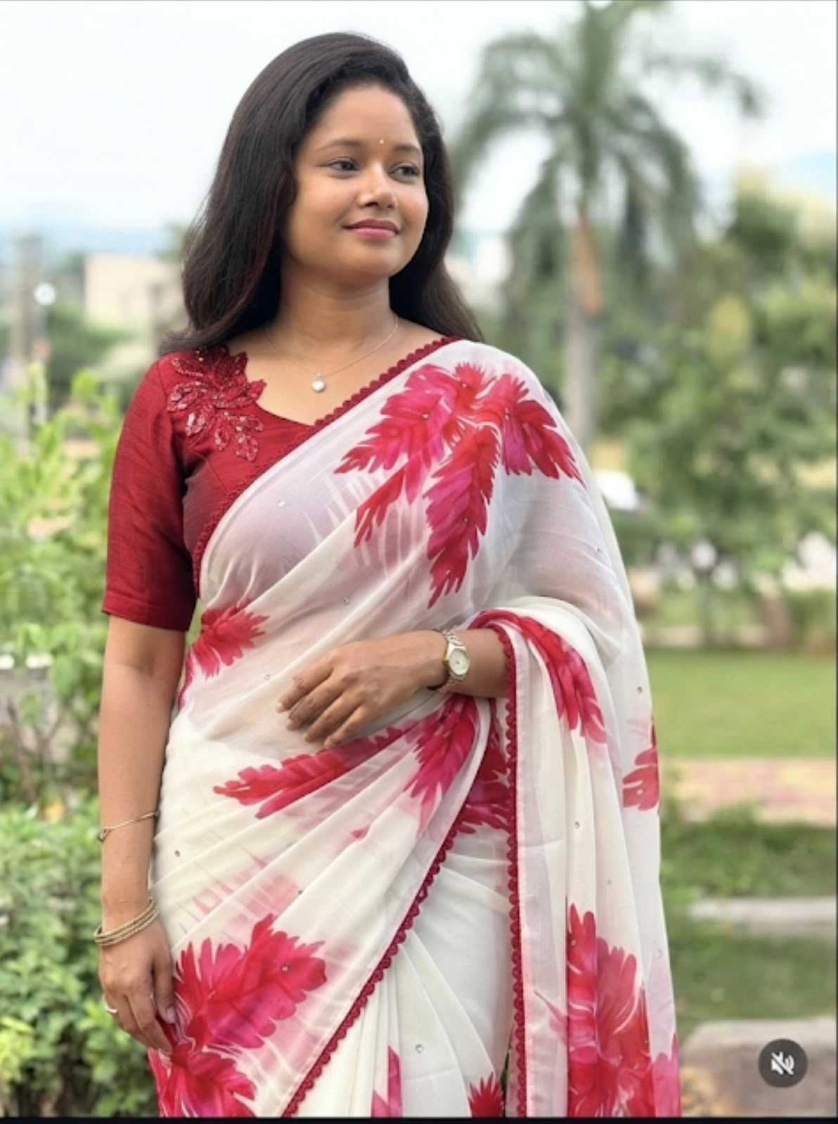 Janhvi Premium Georgette Printed Saree