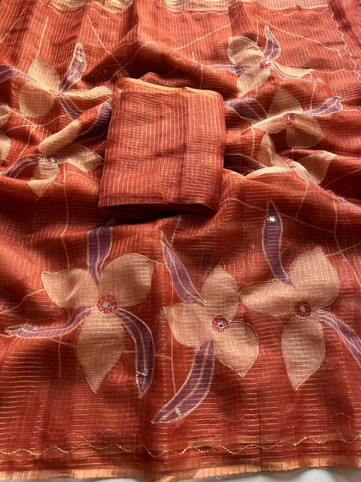 Janhvi Soft Kota Embroidered Saree