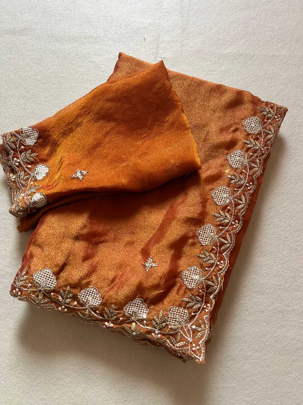Tissue Silk Party Wear Saree