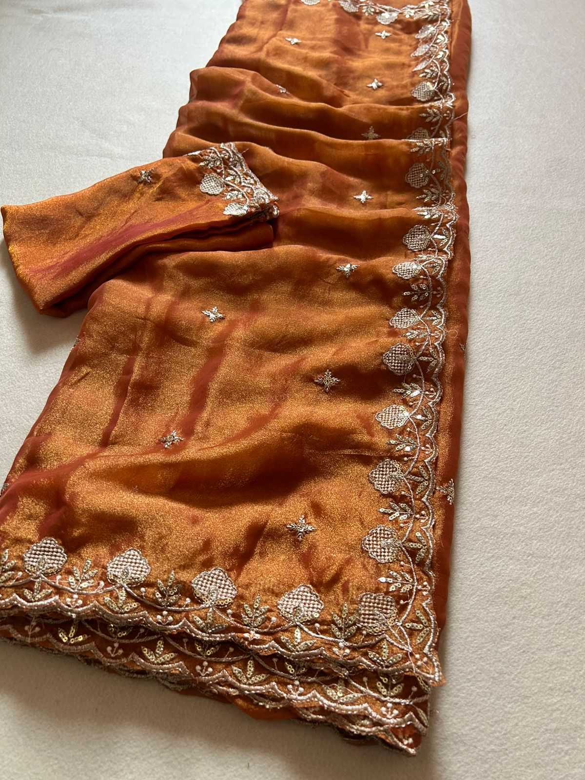 Tissue Silk Party Wear Saree