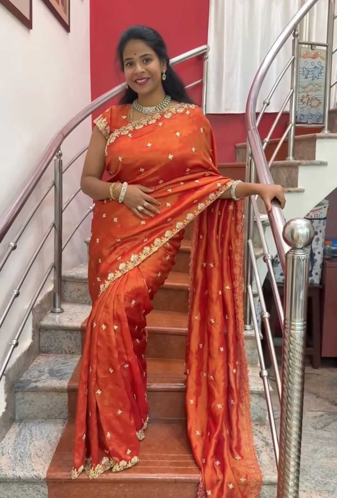 Tissue Silk Party Wear Saree