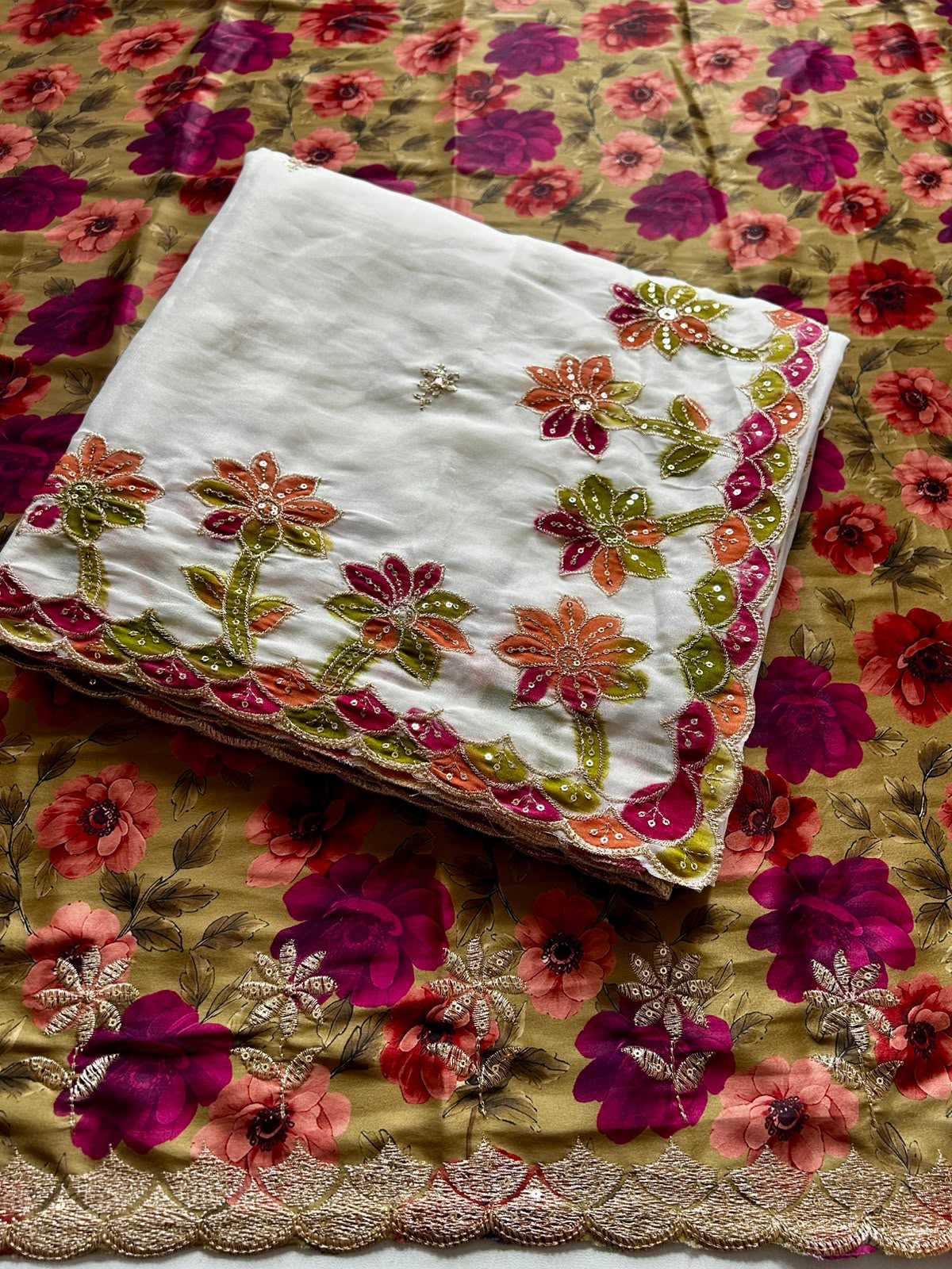 Kalpna Satin Work Saree