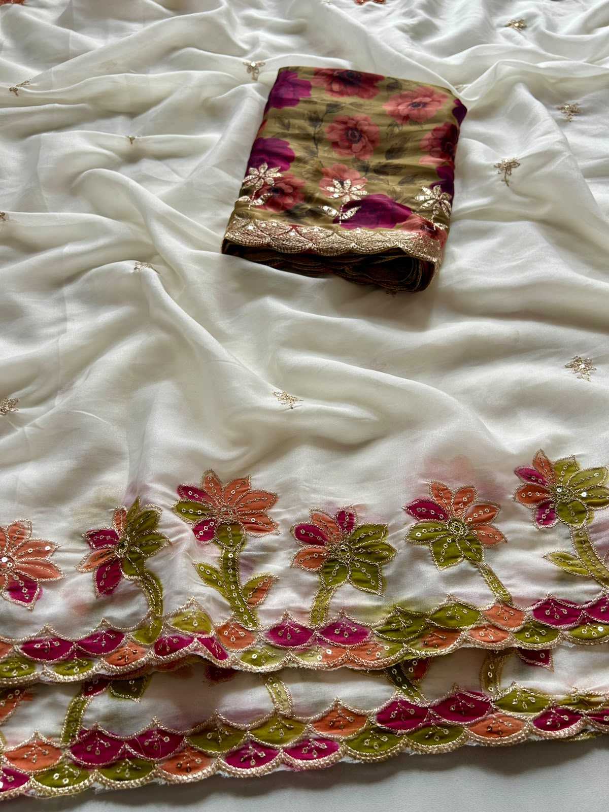 Kalpna Satin Work Saree