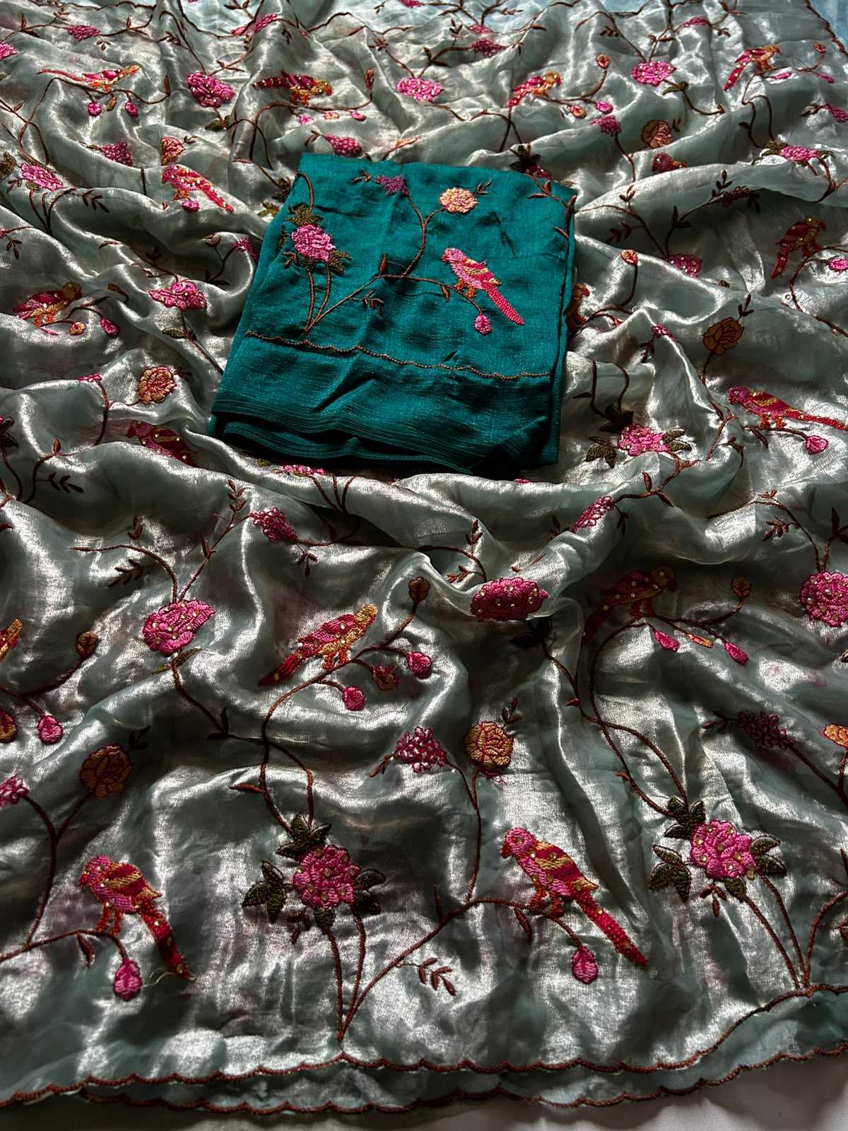 Kavya Tissue Sequence Saree