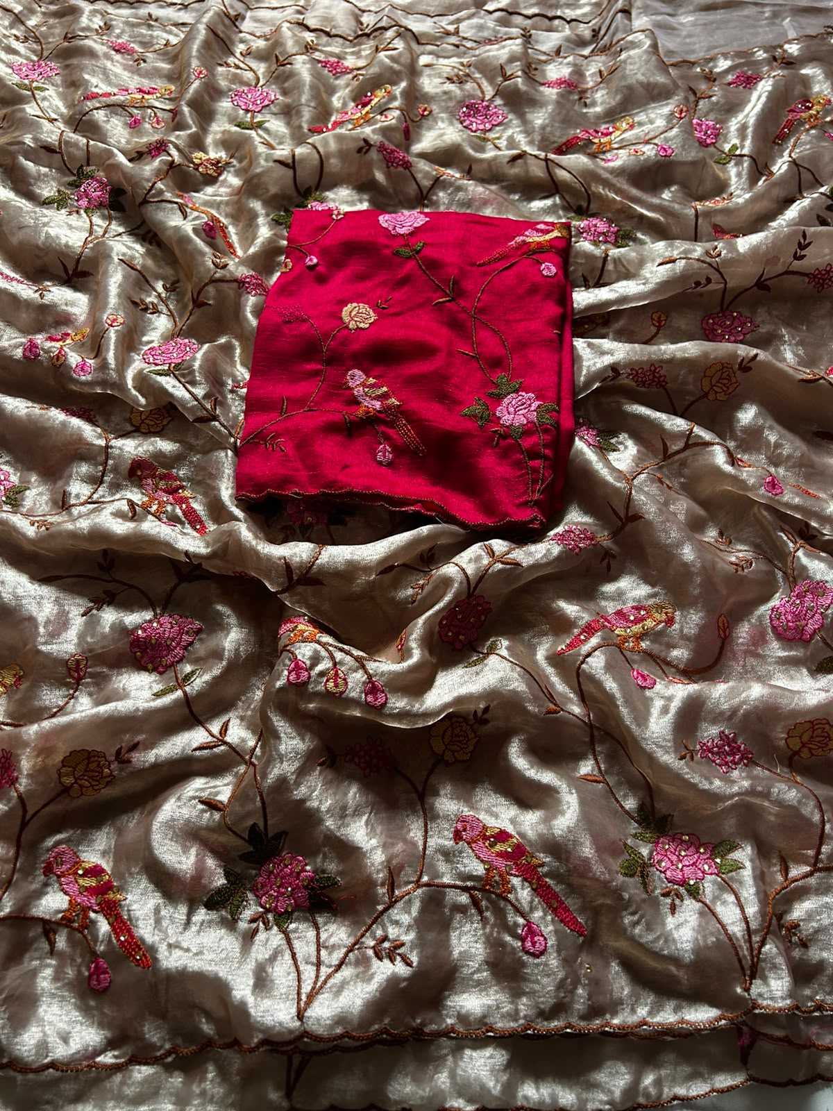 Kavya Tissue Sequence Saree