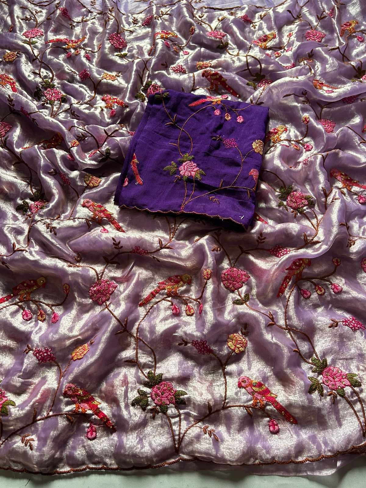 Kavya Tissue Sequence Saree