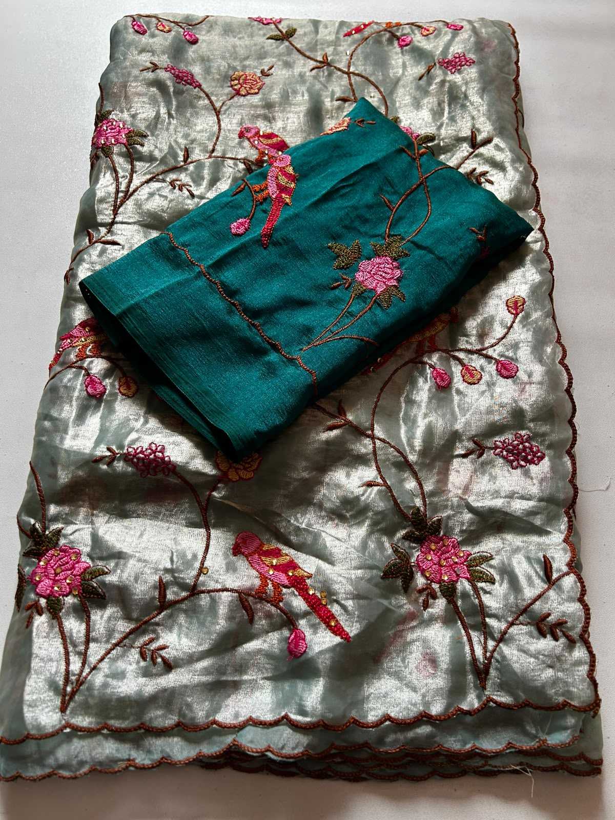 Kavya Tissue Sequence Saree