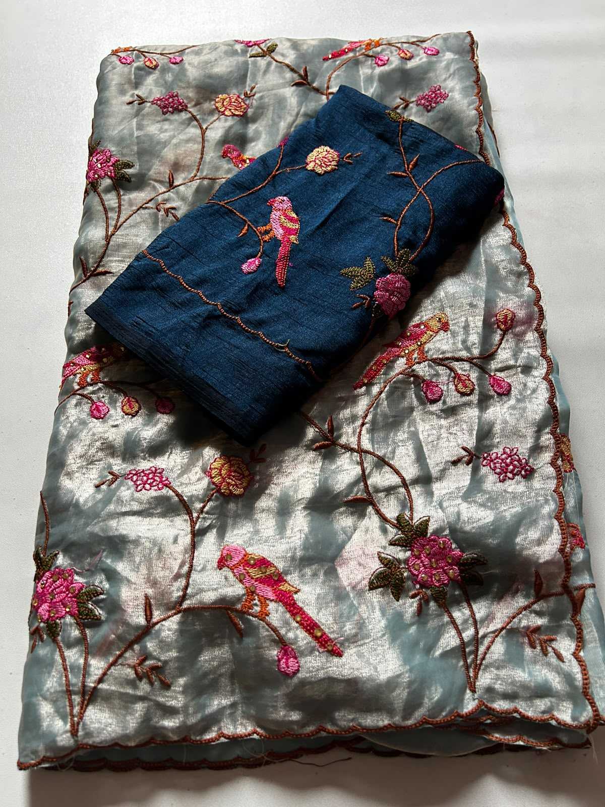Kavya Tissue Sequence Saree