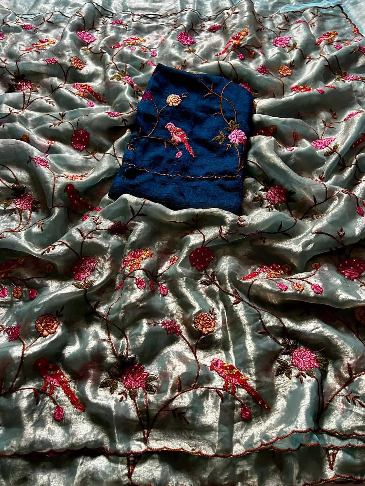 Kavya Tissue Sequence Saree