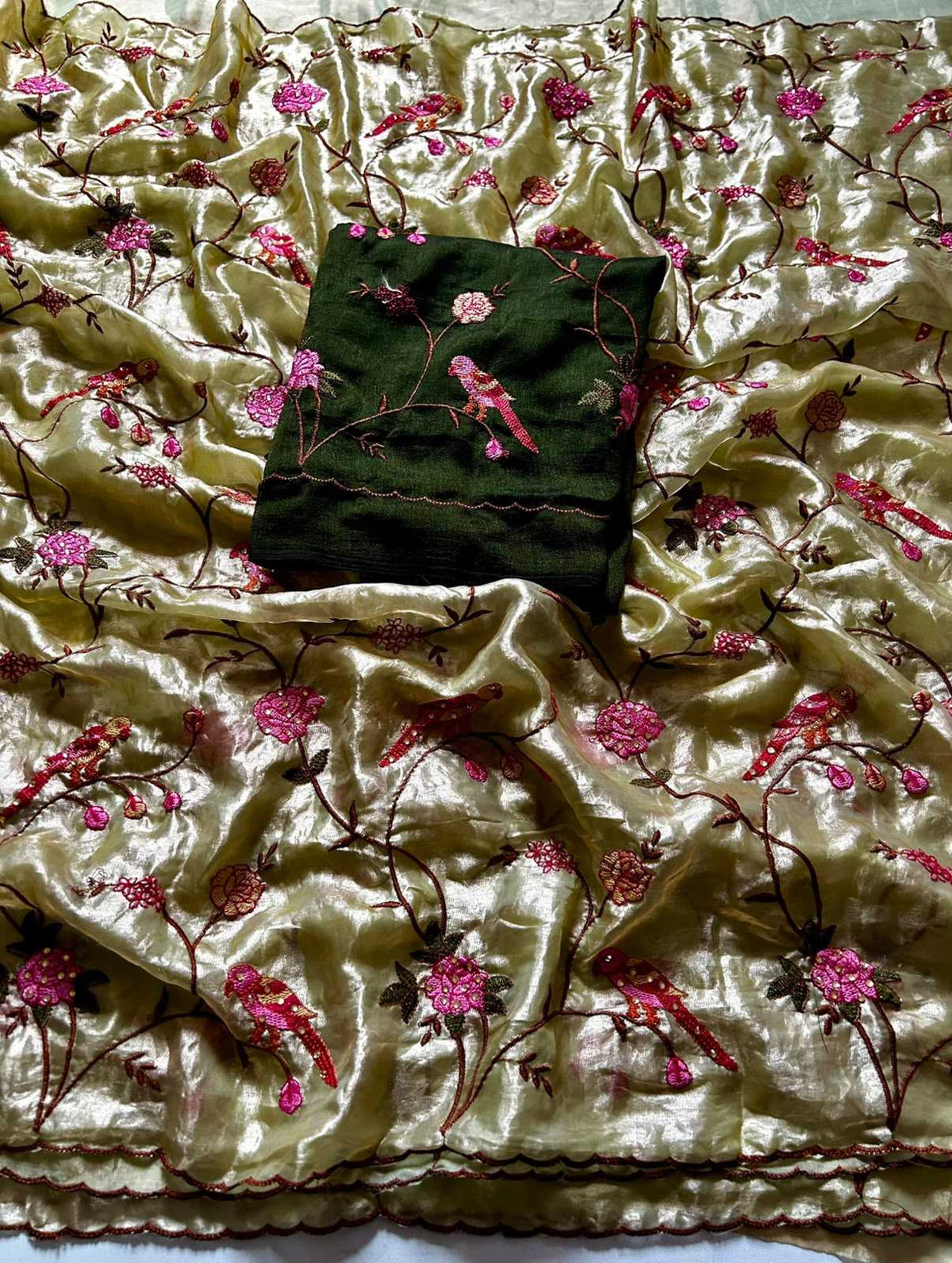 Kavya Tissue Sequence Saree