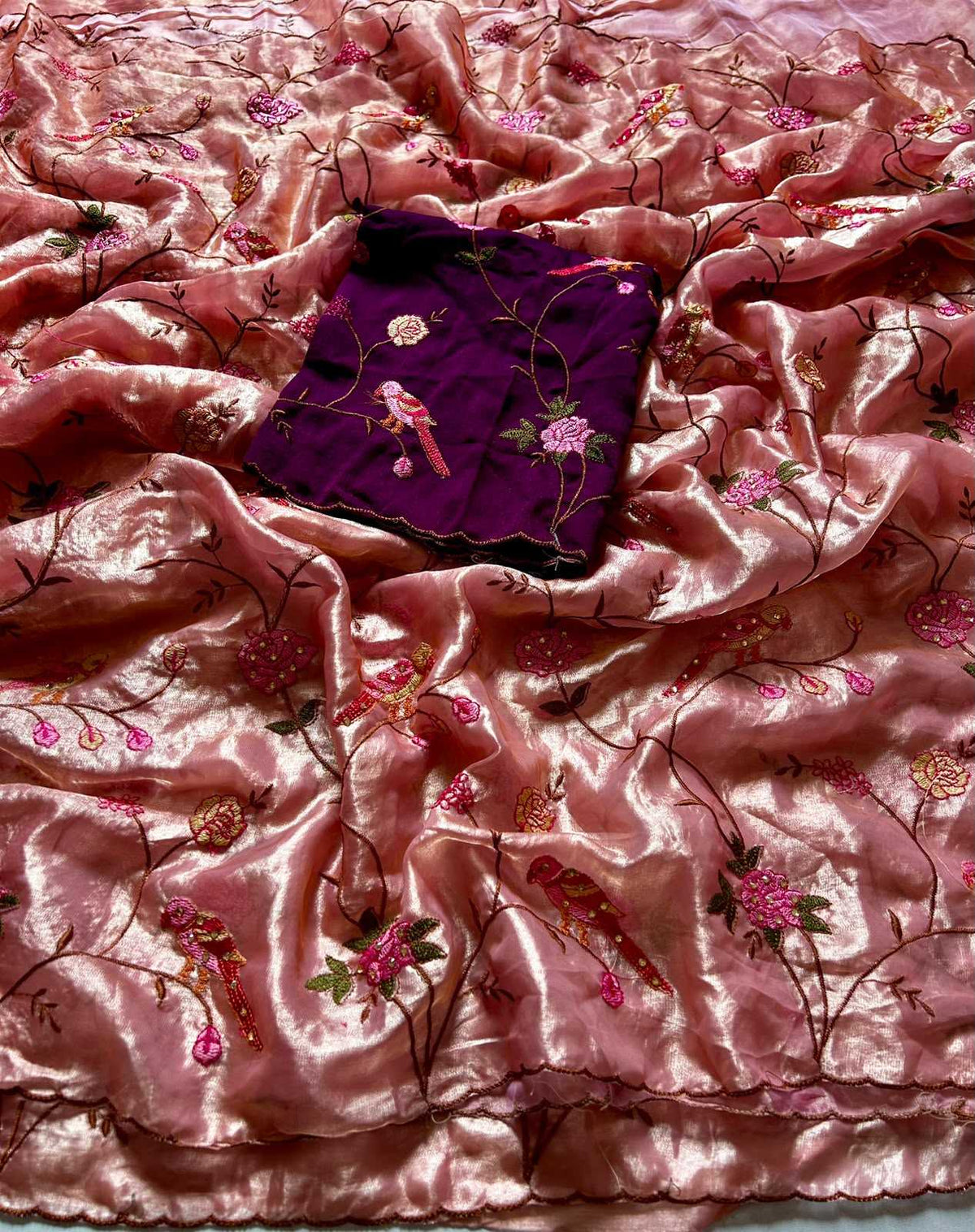 Kavya Tissue Sequence Saree