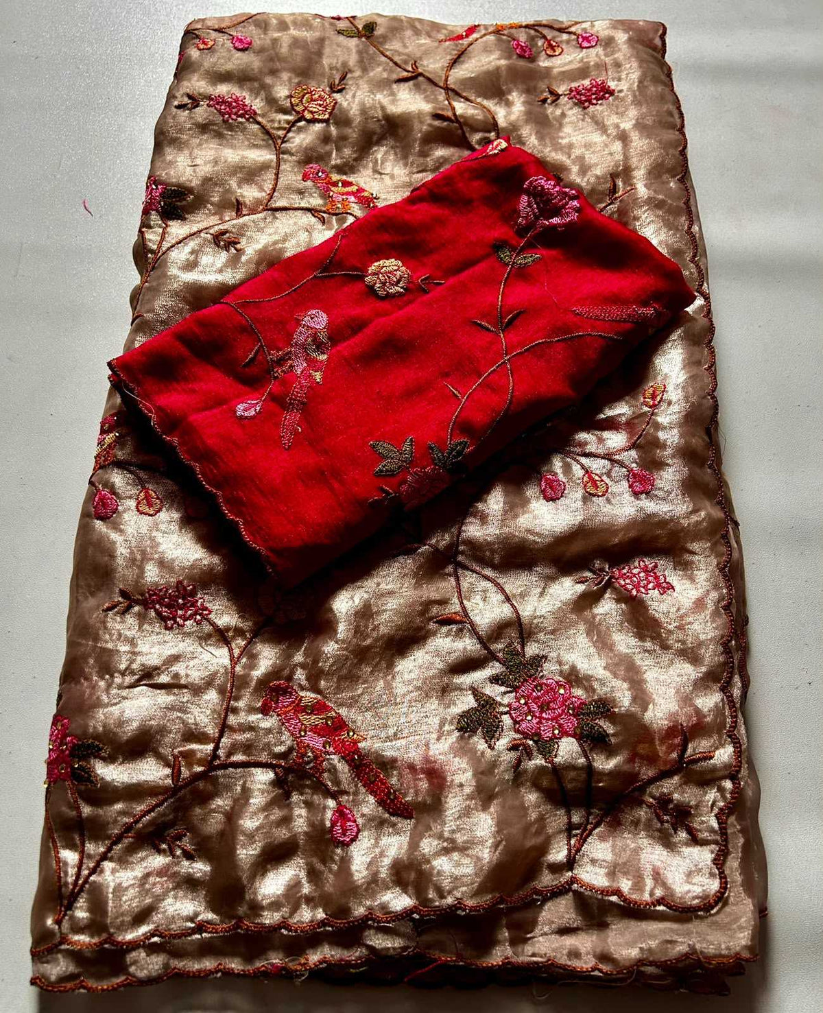 Kavya Tissue Sequence Saree