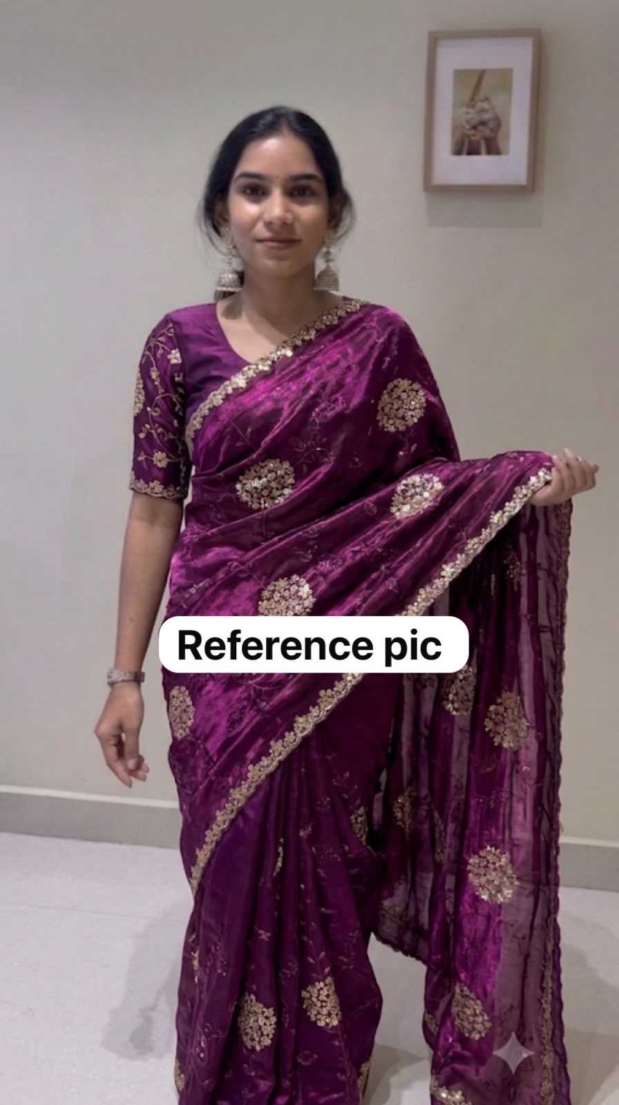 Satin Sequence Saree