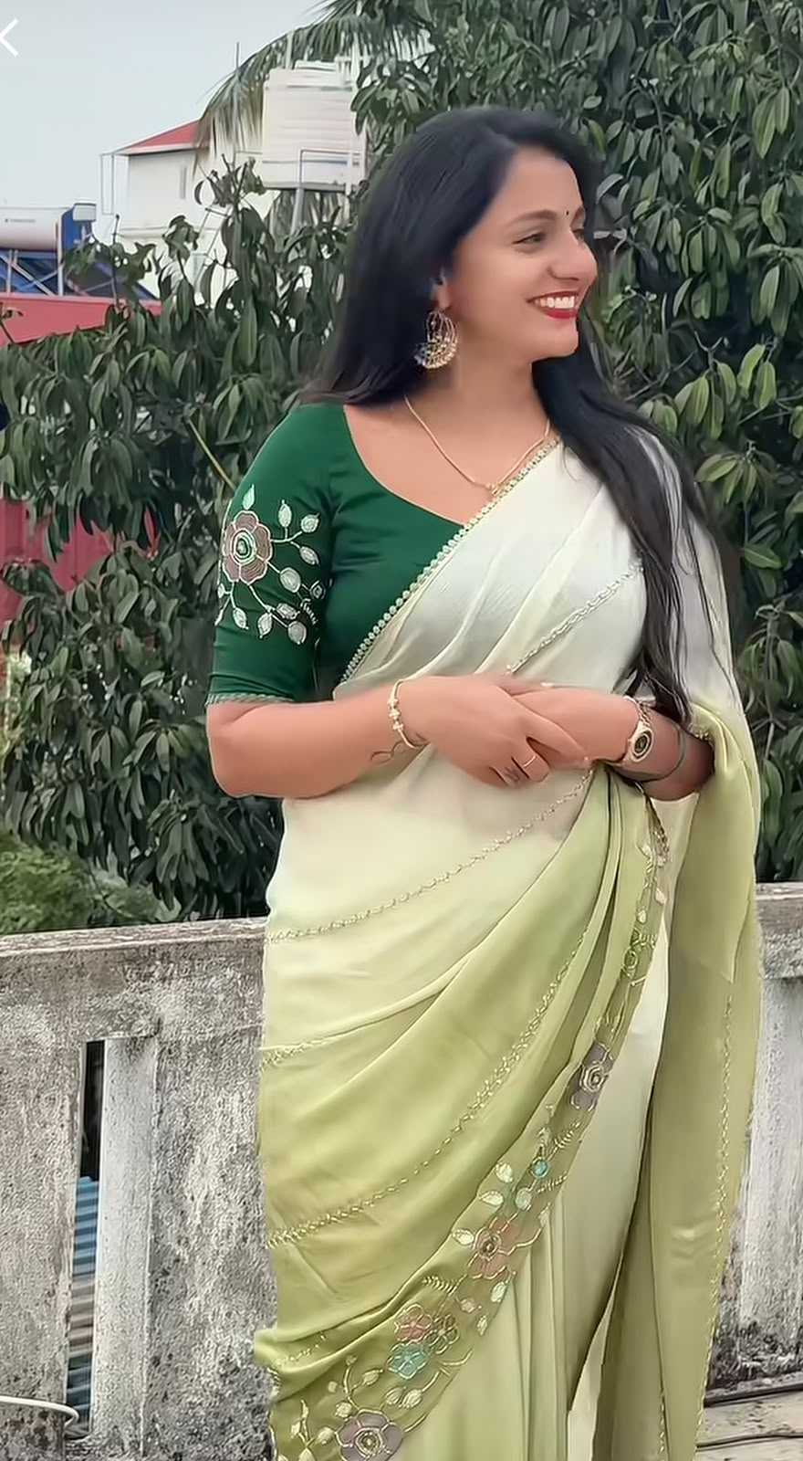 Chiffon Party Wear Silk Saree