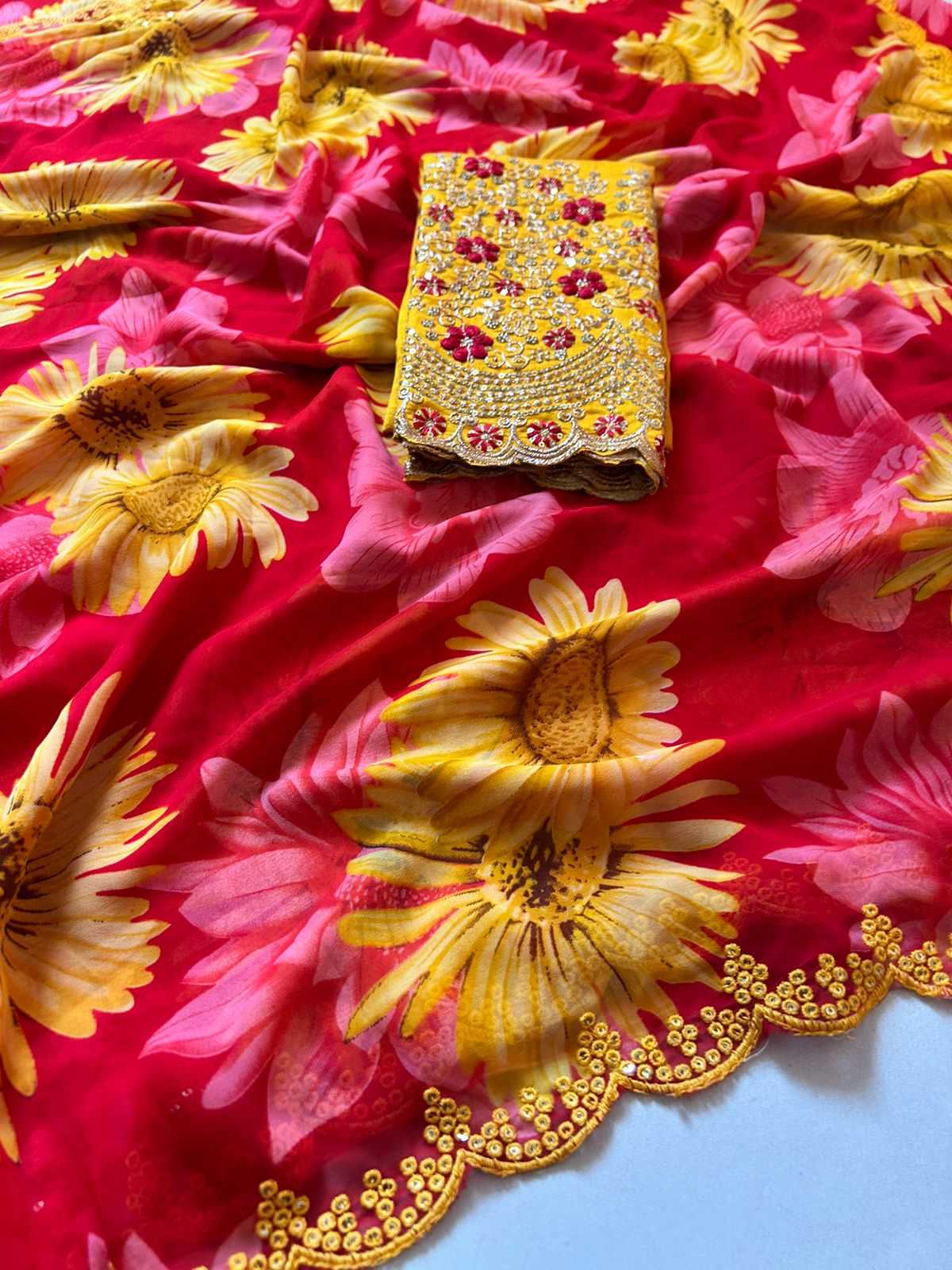 Georgette Printed Saree