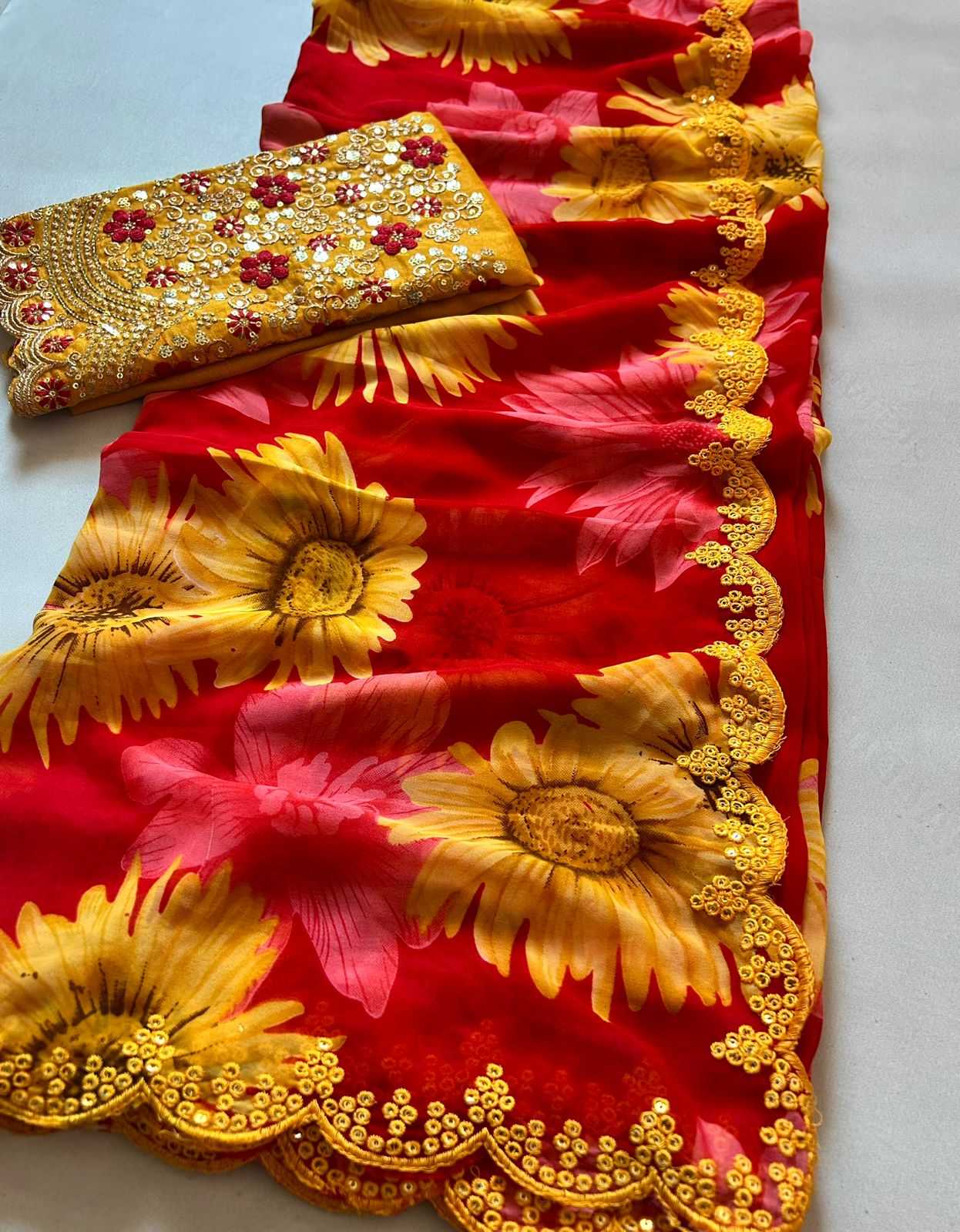 Georgette Printed Saree