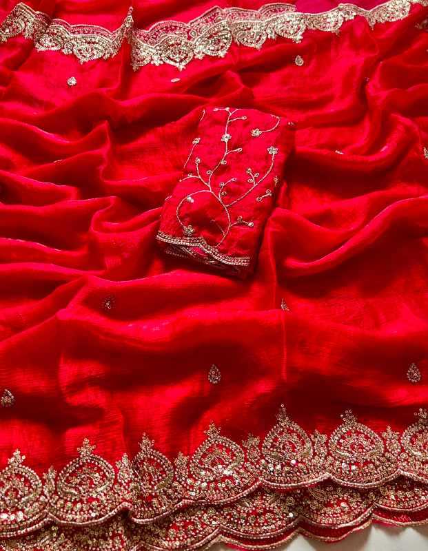 Chiffon Designer Saree