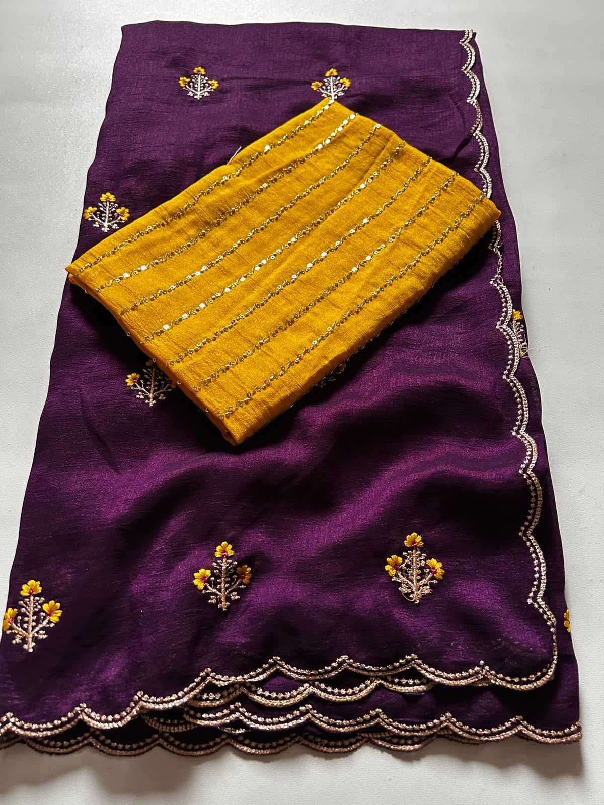 Vichitra Silk Designer Saree