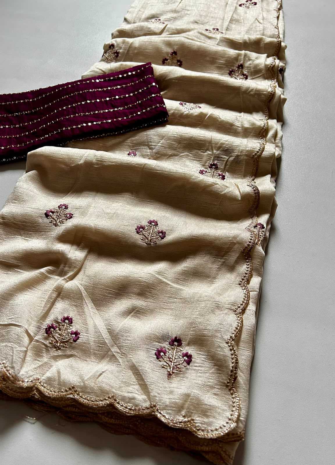 Vichitra Silk Designer Saree