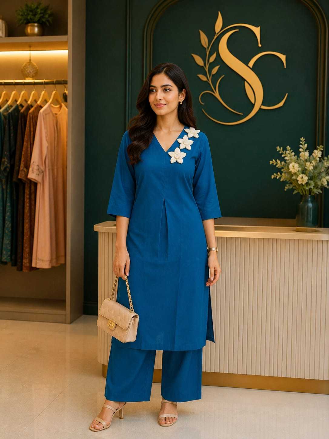 Aadhyika Cotton Designer Kurti