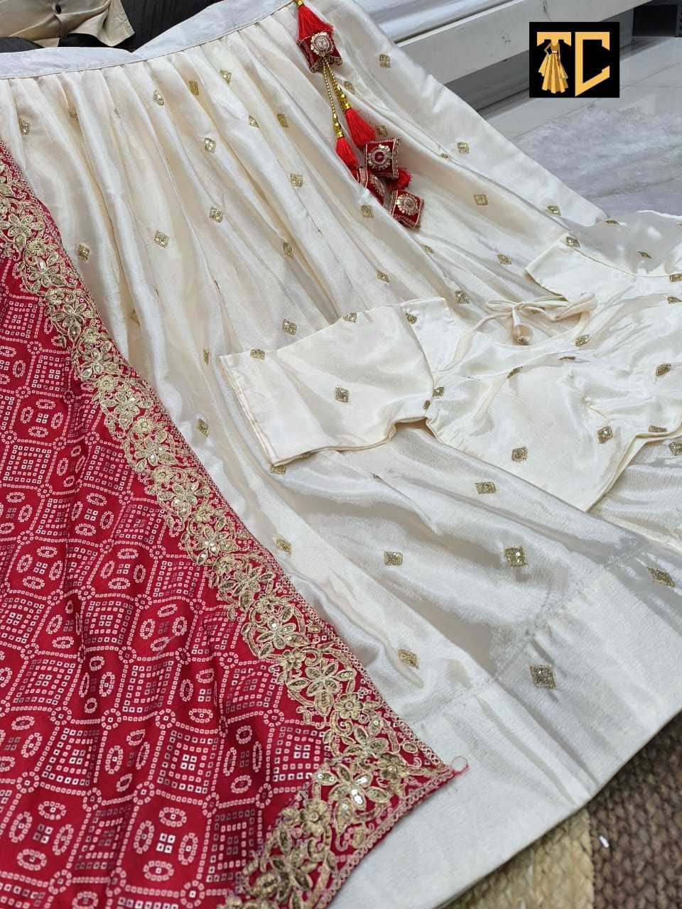 Geet Chinon Silk Designer Lehenga