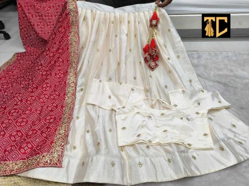 Geet Chinon Silk Designer Lehenga