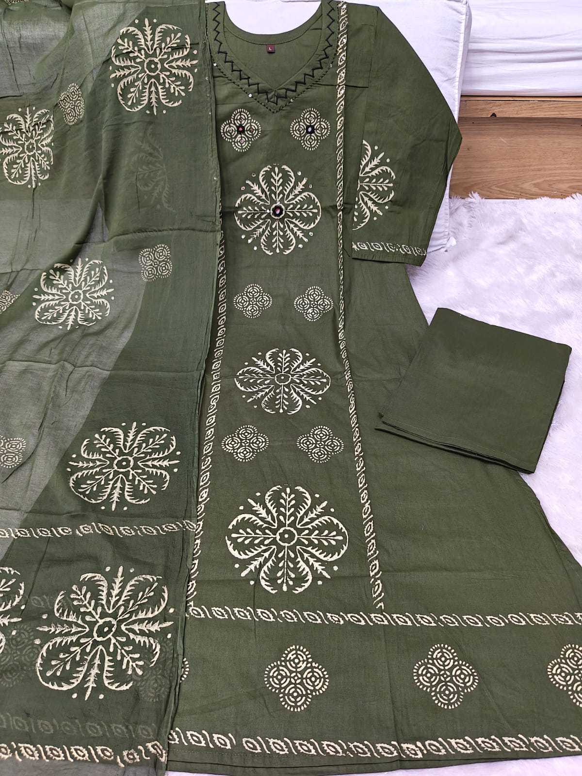 Cotton Mirror Work Kurti