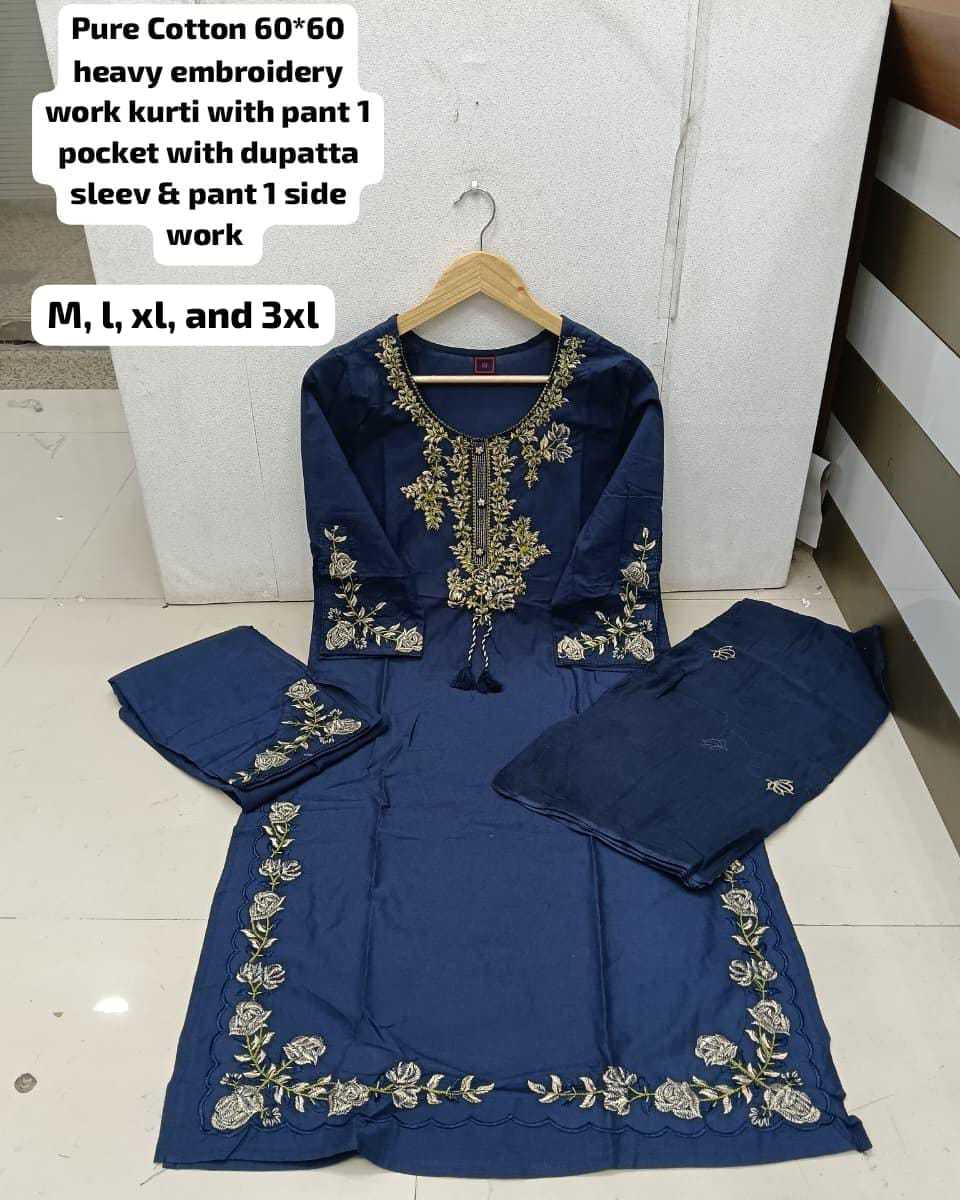 Cotton Mirror Work Kurti