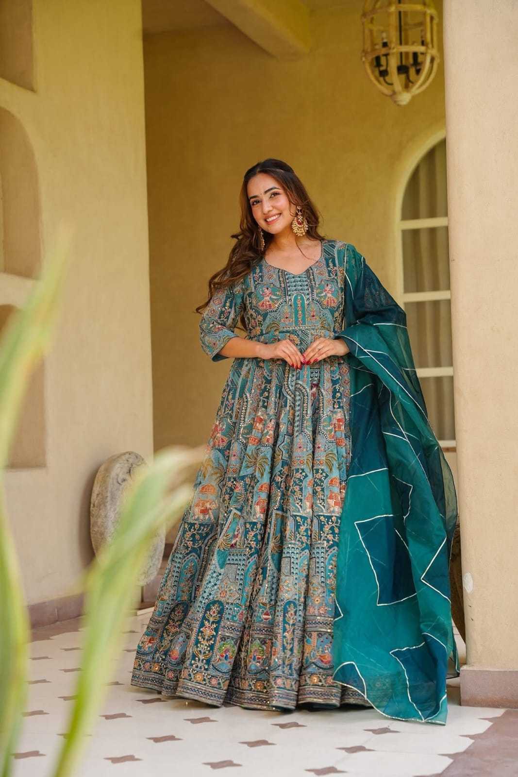 Chinon Anarkali Suit
