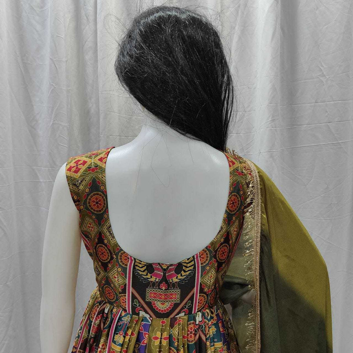Chinon Silk Party Gown