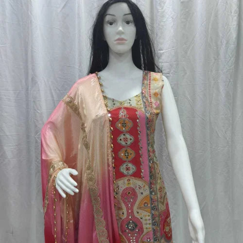 Chinon Silk Designer Kurti