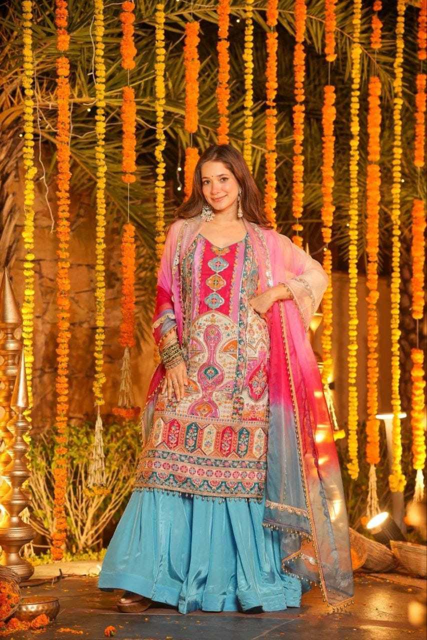 Chinon Silk Designer Kurti 04