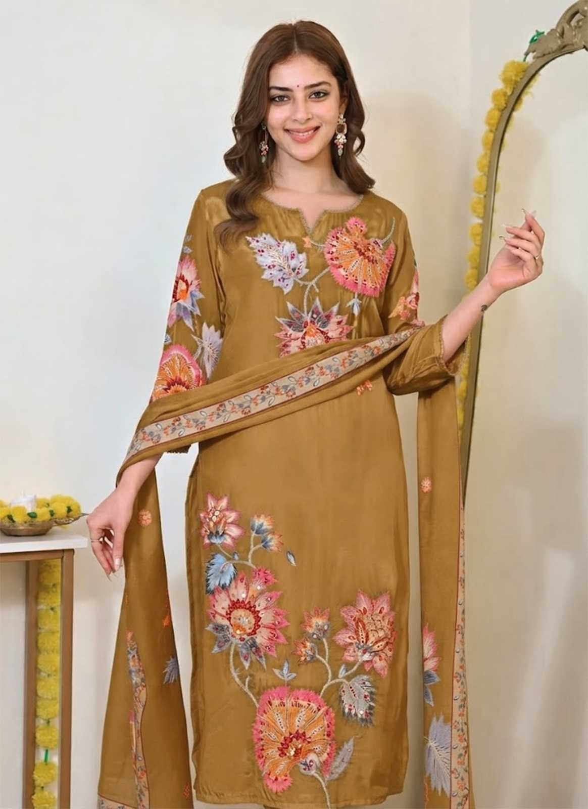 Muslin Party Wear Kurti in Blue