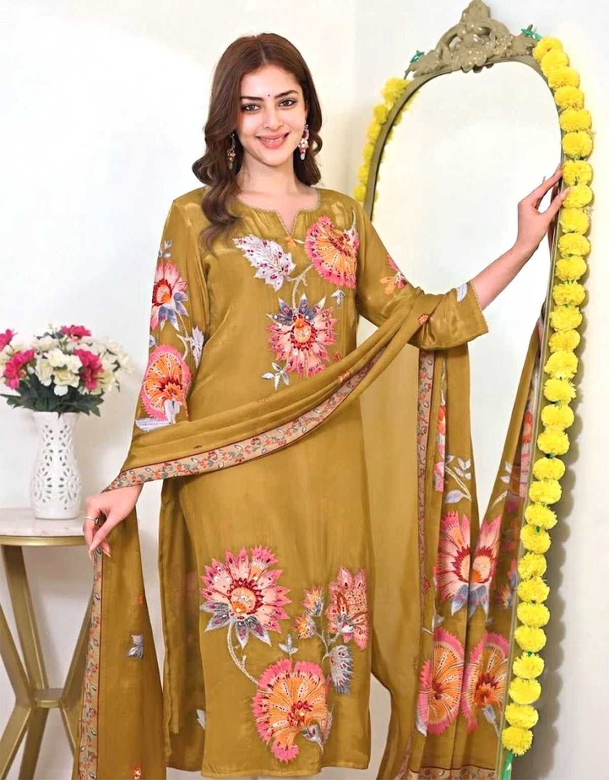 Muslin Party Wear Kurti in Blue