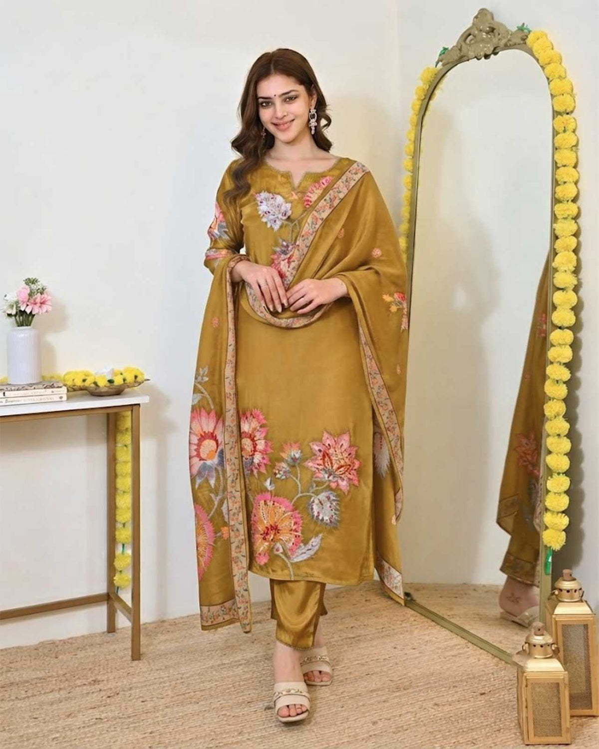 Muslin Party Wear Kurti in Blue